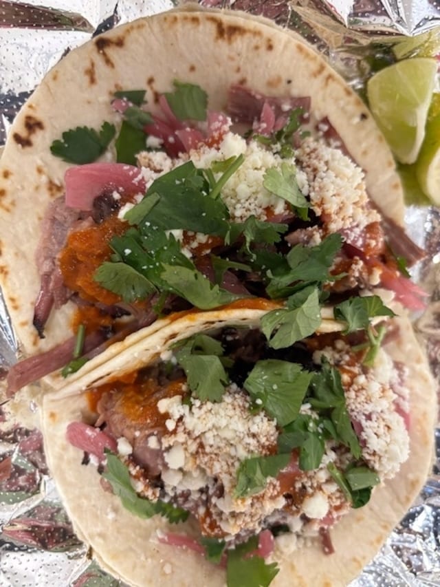 Brisket Tacos.