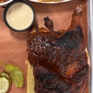 1/4 Smoked Chicken Plate