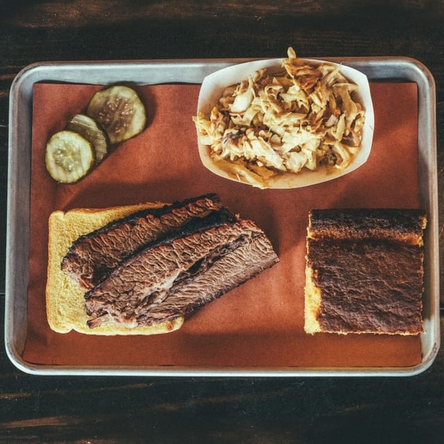 Sliced Brisket Plate.
